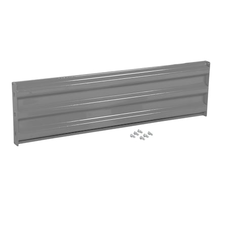 Vestil Bolt-On Style Guard Rail 5 Ft Gray Semi Gloss GR-F3R-BO-5-GYSG